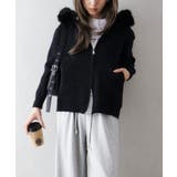 ファー付ニットロングジップパーカー | SpRay | 詳細画像32 