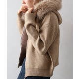 ファー付ニットロングジップパーカー | SpRay | 詳細画像35 