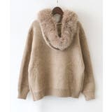 ファー付ニットロングジップパーカー | SpRay | 詳細画像49 