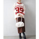 ナンバリングジャガードＶネックニット | SpRay | 詳細画像9 