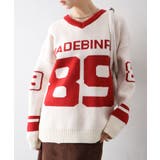 ナンバリングジャガードＶネックニット | SpRay | 詳細画像11 