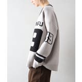 ナンバリングジャガードＶネックニット | SpRay | 詳細画像6 