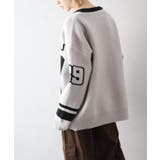 ナンバリングジャガードＶネックニット | SpRay | 詳細画像7 