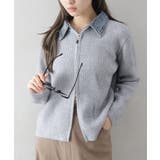 デニム衿ジップニットカーディガン | SpRay | 詳細画像23 