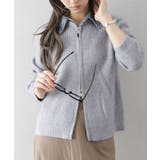 デニム衿ジップニットカーディガン | SpRay | 詳細画像27 