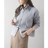 デニム衿ジップニットカーディガン | SpRay | 詳細画像28 