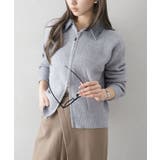 デニム衿ジップニットカーディガン | SpRay | 詳細画像29 