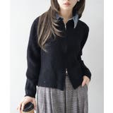 デニム衿ジップニットカーディガン | SpRay | 詳細画像39 