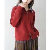 デニム衿ジップニットカーディガン | SpRay | 詳細画像43 