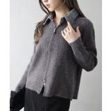 デニム衿ジップニットカーディガン | SpRay | 詳細画像47 