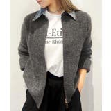 デニム衿ジップニットカーディガン | SpRay | 詳細画像51 