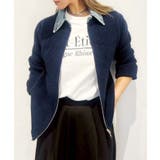 デニム衿ジップニットカーディガン | SpRay | 詳細画像53 