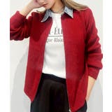 デニム衿ジップニットカーディガン | SpRay | 詳細画像54 