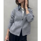 デニム衿ジップニットカーディガン | SpRay | 詳細画像60 