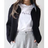 デニム衿ジップニットカーディガン | SpRay | 詳細画像63 