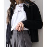 デニム衿ジップニットカーディガン | SpRay | 詳細画像66 