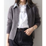 デニム衿ジップニットカーディガン | SpRay | 詳細画像67 