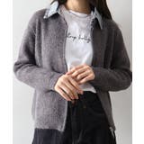 デニム衿ジップニットカーディガン | SpRay | 詳細画像68 