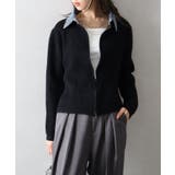 デニム衿ジップニットカーディガン | SpRay | 詳細画像79 