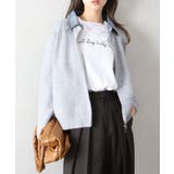 デニム衿ジップニットカーディガン | SpRay | 詳細画像85 