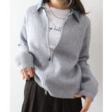 デニム衿ジップニットカーディガン | SpRay | 詳細画像86 