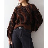 ブラウン | フリンジニット | SpRay