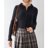 フェザー衿ジップカーディガン | SpRay | 詳細画像10 