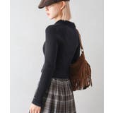 フェザー衿ジップカーディガン | SpRay | 詳細画像13 