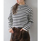 バイカラーリブ刺繍プチハイネックニット | SpRay | 詳細画像43 