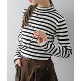 バイカラーリブ刺繍プチハイネックニット | SpRay | 詳細画像47 