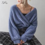 フェザーカシュクールニット | SpRay | 詳細画像1 