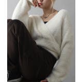 アイボリー | フェザーカシュクールニット | SpRay