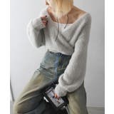 ライトグレー | フェザーカシュクールニット | SpRay