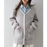 ケーブルラインカーディガン | SpRay | 詳細画像10 