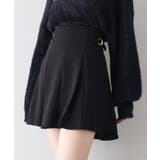 ブラック | サイドベルトハイウエストミニスカート | SpRay
