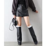 フェイクレザーカーゴミニスカート | SpRay | 詳細画像8 