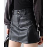 フェイクレザーカーゴミニスカート | SpRay | 詳細画像11 