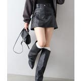 フェイクレザーカーゴミニスカート | SpRay | 詳細画像12 