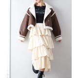 ベロアプリーツティアードロングスカート | SpRay | 詳細画像10 