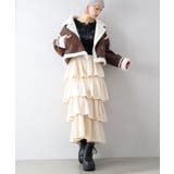 ベロアプリーツティアードロングスカート | SpRay | 詳細画像13 