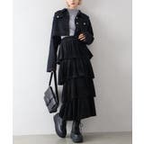 ベロアプリーツティアードロングスカート | SpRay | 詳細画像16 