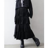 ベロアプリーツティアードロングスカート | SpRay | 詳細画像17 