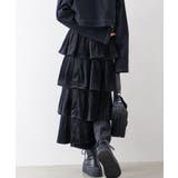 ベロアプリーツティアードロングスカート | SpRay | 詳細画像19 