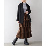 ベロアプリーツティアードロングスカート | SpRay | 詳細画像3 