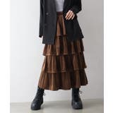 ベロアプリーツティアードロングスカート | SpRay | 詳細画像4 