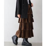 ベロアプリーツティアードロングスカート | SpRay | 詳細画像6 