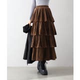 ベロアプリーツティアードロングスカート | SpRay | 詳細画像8 