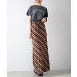 バイヤスボーダーロングスカート | SpRay | 詳細画像12 