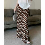 バイヤスボーダーロングスカート | SpRay | 詳細画像4 