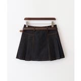 ベルト付きステッチプリーツミニスカート | SpRay | 詳細画像13 